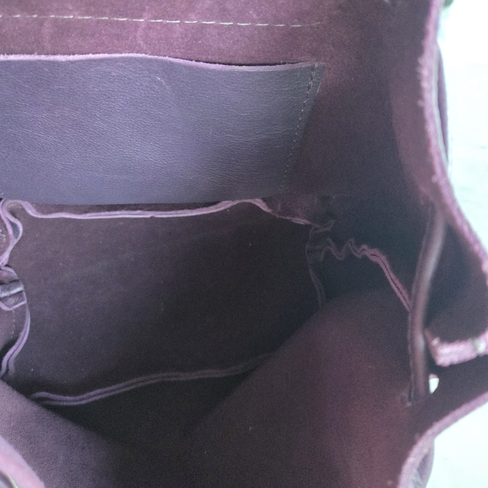 Elegant Purple Leather Backpack - Portland Leather Goods - Picture 6 of 11